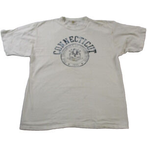 Vintage University Of Connecticut Shirt Mens XL White NCAA College USA (1602)